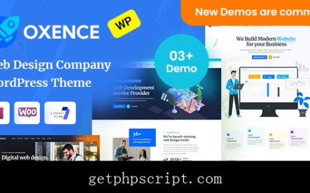 Oxence - Web Design Agency Elementor WordPress Theme