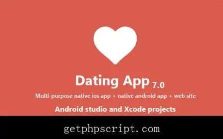 Dating App  web version, iOS and Android apps