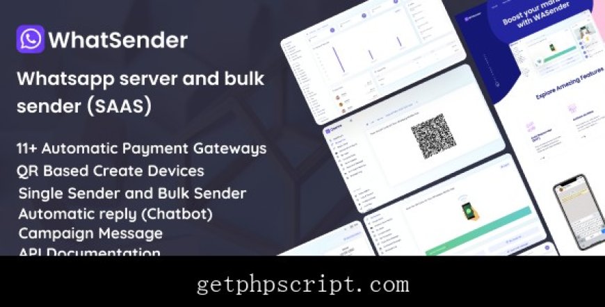 WhatSender - Whatsapp server and bulk sender (SAAS) all version