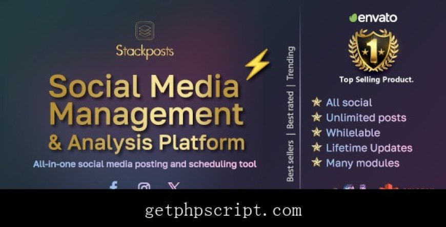 Stackposts - Social Marketing Tool + All Modules  Social Media Management & Analysis Platform