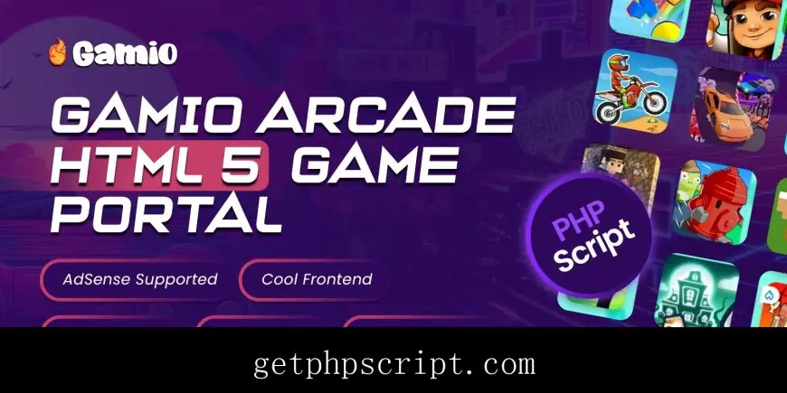 Gamio Arcade HTML 5 Game Portal